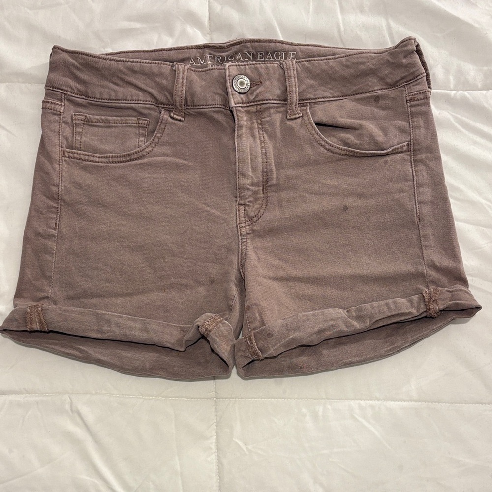 American Eagle Outfitters Women's Tan Jean Shorts